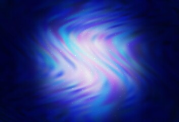 Fototapeta premium Dark BLUE vector texture with milky way stars.