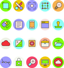 Design and Development Vector Icons