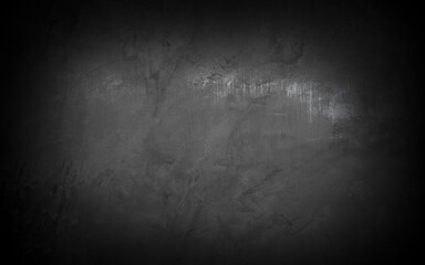 Old wall texture cement dark black gray  background abstract grey color design are light with white gradient background.