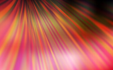 Light Red, Yellow vector glossy abstract background.