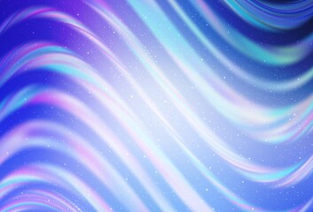 Light Pink, Blue vector template with space stars.