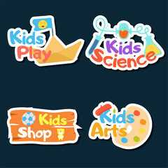 Kids logo, badge