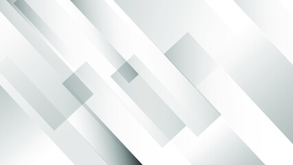 Abstract white square shape with futuristic concept background