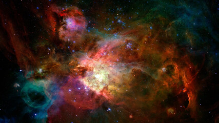 Fototapeta na wymiar Cosmic landscape. Endless deep space. Elements of this image furnished by NASA