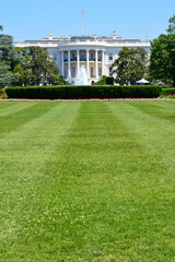 The United States White House and lawn