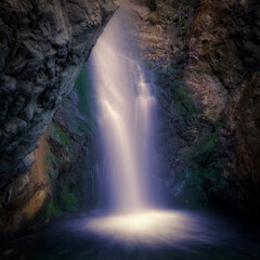 Fototapeta na wymiar Waterfall in the mountains