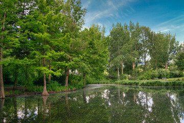Lakes in St Pierre park in Amiens