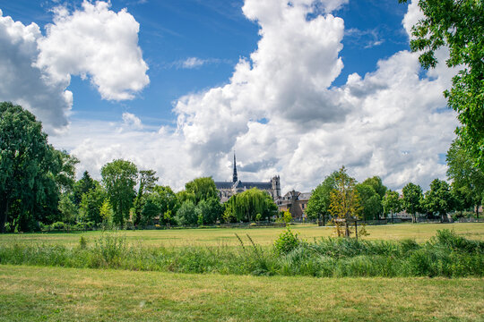 Notre Dame De Amiens From A Distance