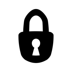 Lock symbol icon.