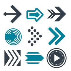 Arrows icon set, vector collection. 