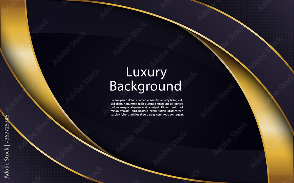 Wall mural Dynamic luxury dark navy purple paper cut background, Graphic design element.