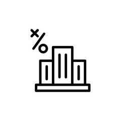 Office building concept line icon. Simple element illustration. Office building concept outline symbol design from Business strategy set. Can be used for web and mobile