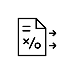 File, arrows concept line icon. Simple element illustration. File, arrows concept outline symbol design from Business strategy set. Can be used for web and mobile