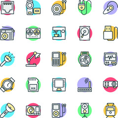 Electronic Cool Vector Icons
