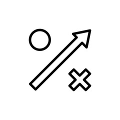 Plan concept line icon. Simple element illustration. Plan concept outline symbol design from Business strategy set. Can be used for web and mobile