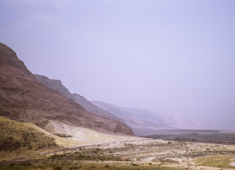 mountain landscape with blue sky