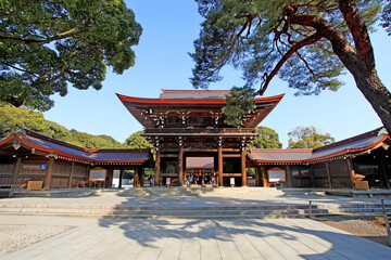 Meiji Shrine in Shibuya, Tokyo, Japan