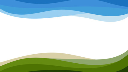 Abstract colorful background of color waves. Template for flyer, cover or banner