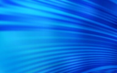 Light BLUE vector background with bent lines.