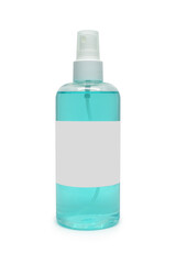 alcohol spray bottle isolated on white background