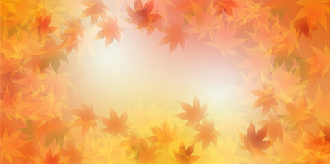 Fototapeta premium 紅葉 もみじ 秋 背景