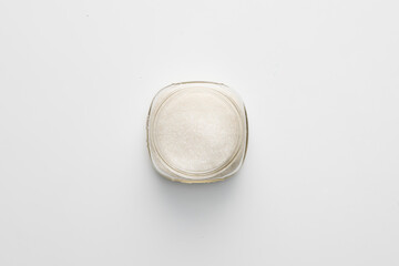 Sugar flat lay top view isolated on white background 