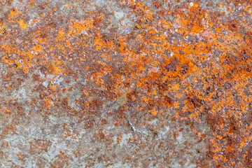 Corroded metal surface