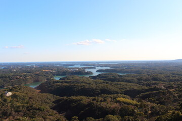 横山展望台から臨む伊勢志摩国立公園 Ise-Shima national park seen from Yokoyama Observatory