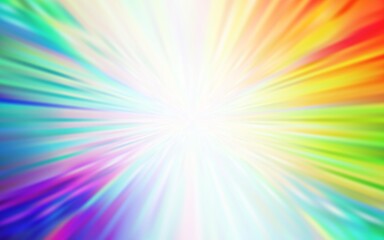 Light Multicolor vector blurred bright pattern.
