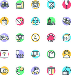 Logistic Delivery Cool Vector Icons