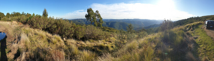 Fototapeta na wymiar View from Mount Tassie, Victoria in Gippsland