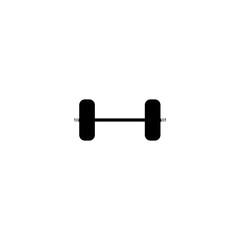 Barbell, Dumbbell Gym Icon Logo Template gym Badge, Fitness Logo