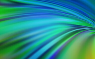 Obraz premium Light Blue, Green vector abstract blurred background.
