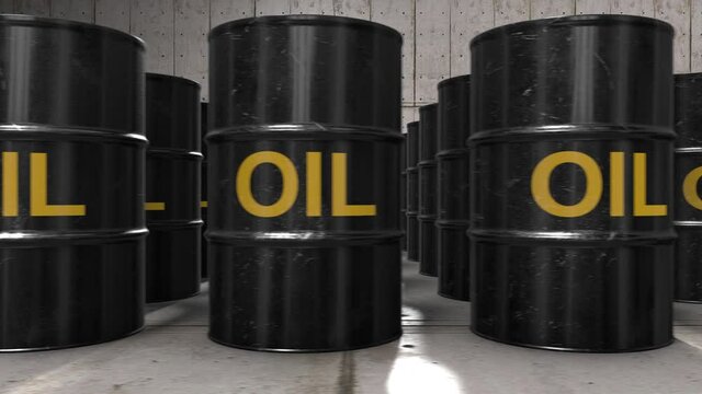 Global international commodity trade in oil, Crude oil barrels concept