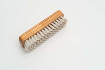 wooden brush for cleaning with bristles