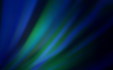 Dark BLUE vector blurred bright texture.