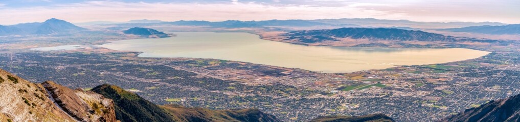 Panorama of Utah Lake and Utah Valley