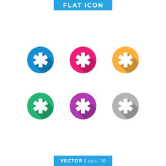 Medical Symbol Icon Vector Logo Design Template.