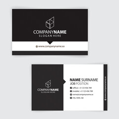black and white business cards design, vector eps 10