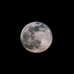 A full moon in the night