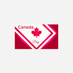 logo canada day vector icon templet