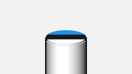 3D CYLINDER SHAPE NATIONAL FLAG : Estonia