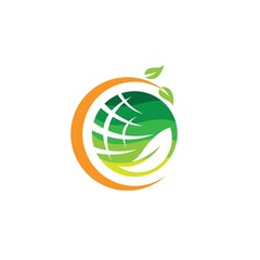 Ecology logo vector icon