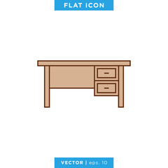 Table icon vector design template.