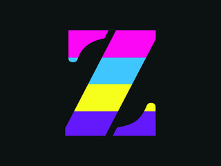 Capital letter Z vector image