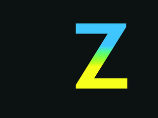 Capital letter Z vector image