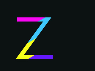 Capital letter Z vector image