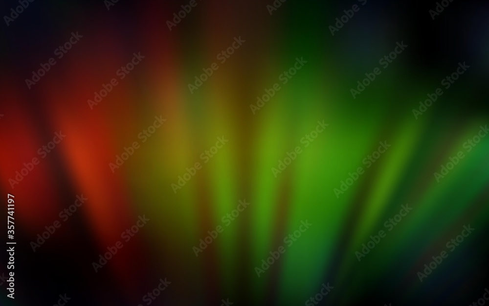 Canvas Prints dark green, red vector layout with flat lines.