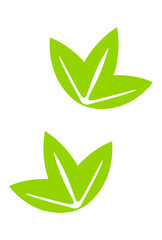 年賀状素材：竹の葉のベクターイラスト