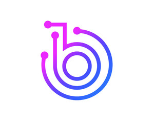 Initial letter BO Logo Design Template Element colorful